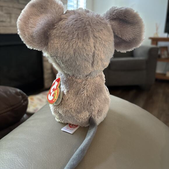 New Ty Beanie Boos - SQUEAKER the Mouse (6 Inch) Plush Stuffed Animal Toy - Picture 3 of 4